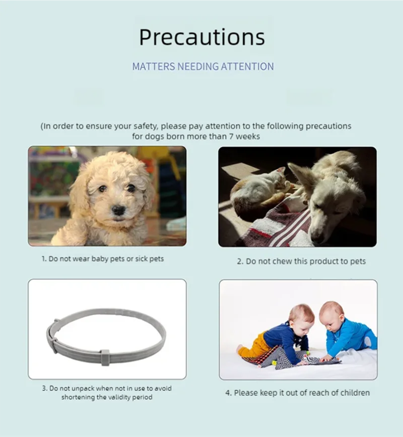 Pet calming collar with pheromone to relieve anxiety, adjustable and comfortable size
