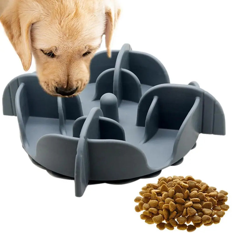 Pets Bowls Silicone Slow Feeder Anti Gulping Healthy Eating
