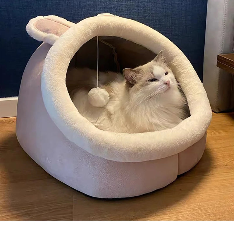 Deep Sleep pet Bed Cartoon Foldable Removable Washable Pet Sleeping Bed