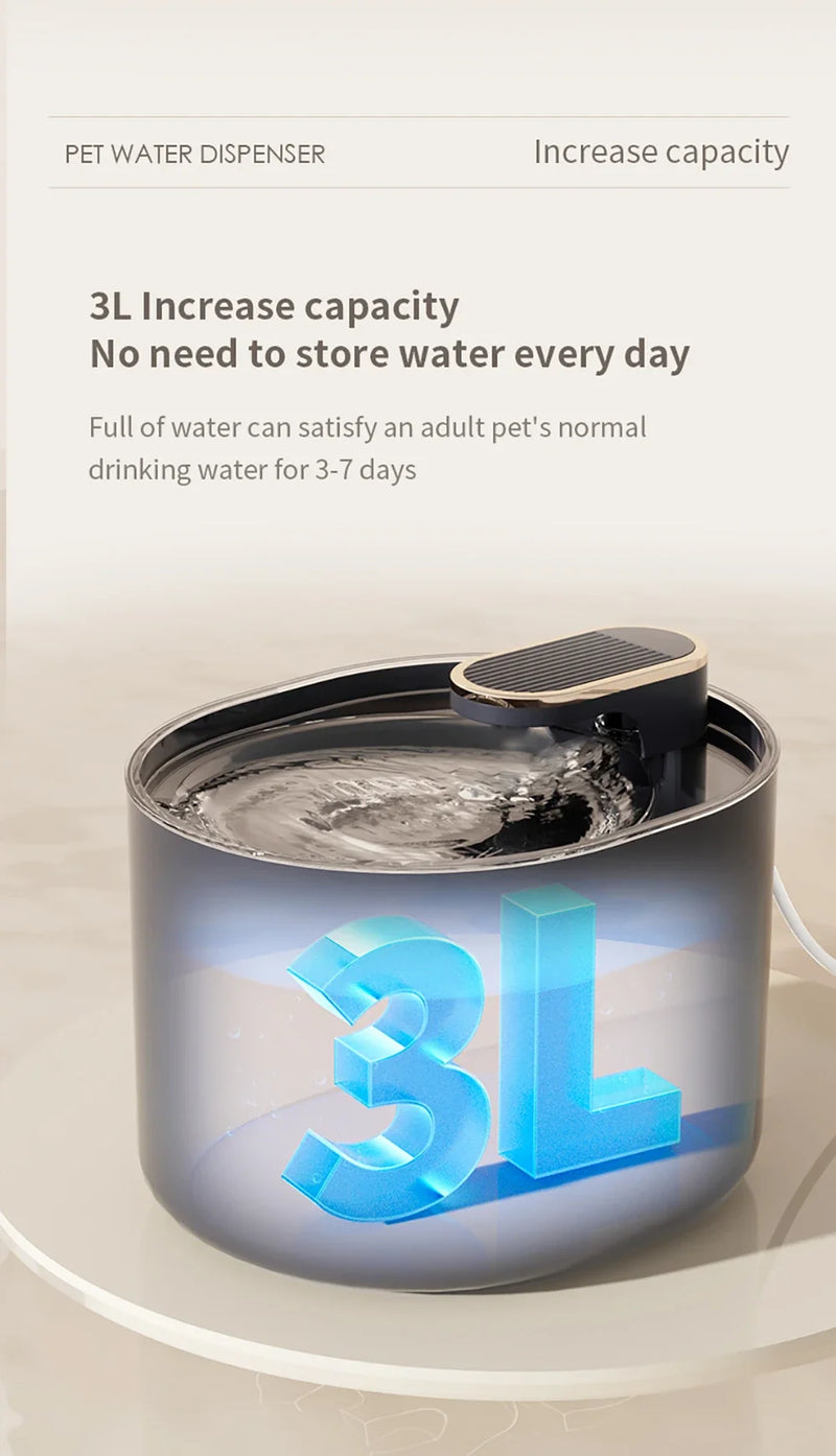Cat Automatic Water Dispenser with LED Light Ultra Silent