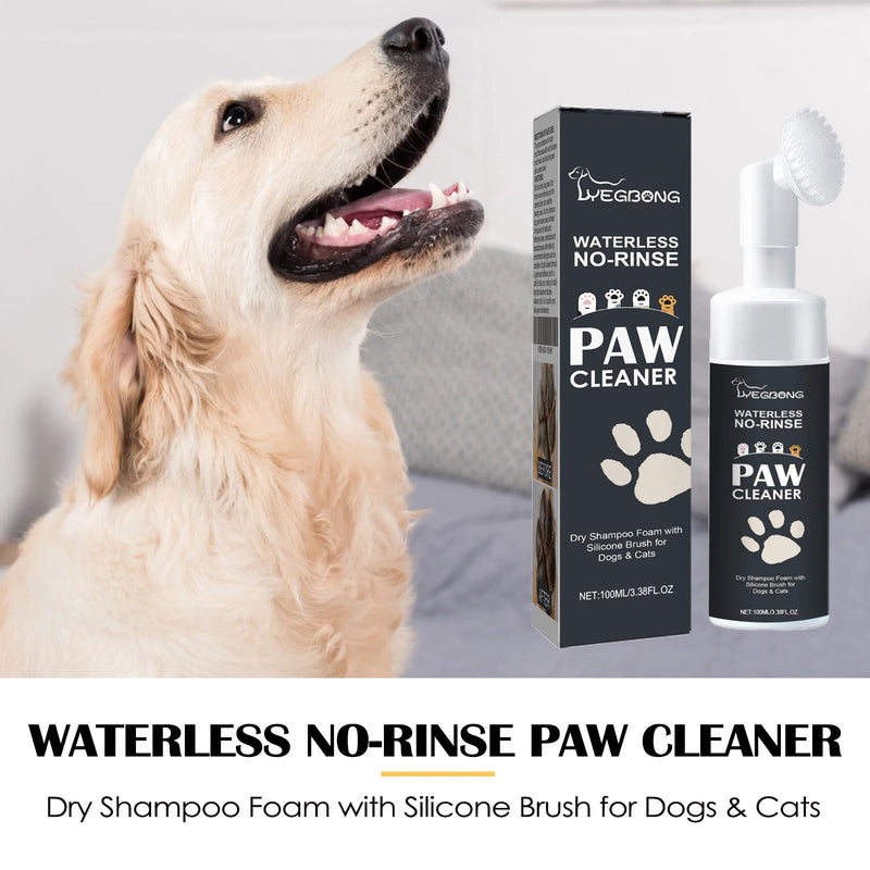 Pet Paw Cleaner Foam for Dogs and Cats Natural No Rinse