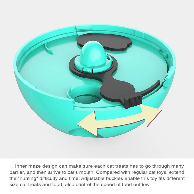 Interactive Cat Turntable Toys Treat