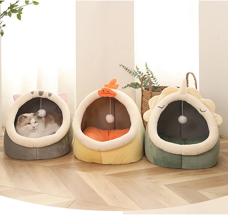 Deep Sleep pet Bed Cartoon Foldable Removable Washable Pet Sleeping Bed