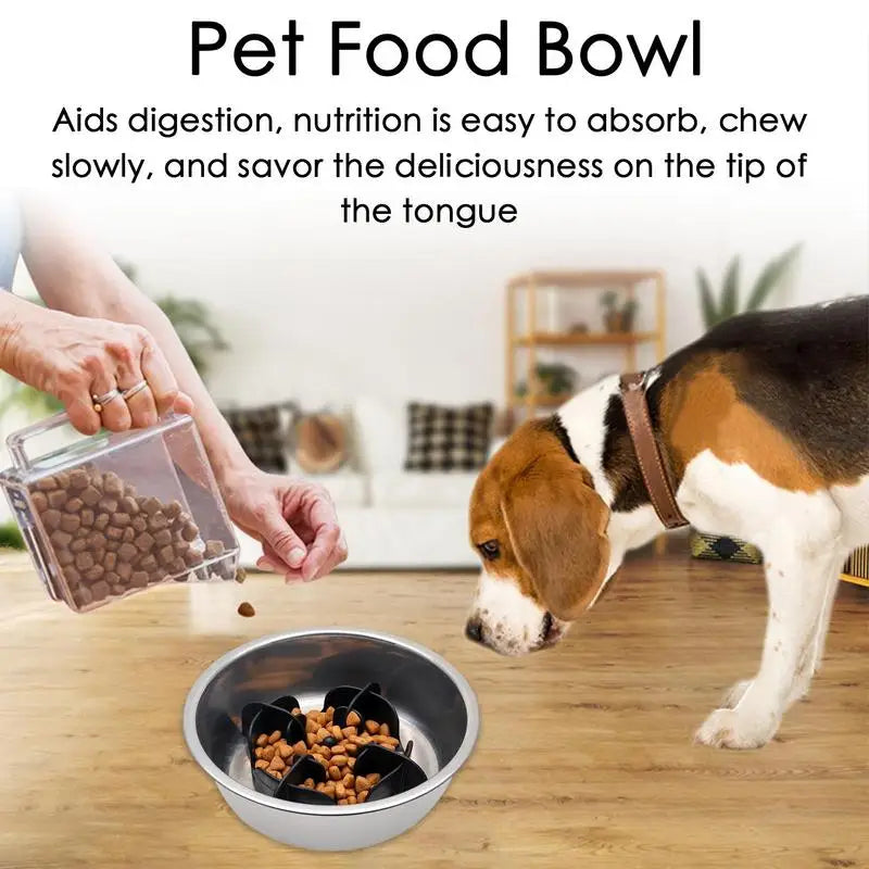 Pets Bowls Silicone Slow Feeder Anti Gulping Healthy Eating