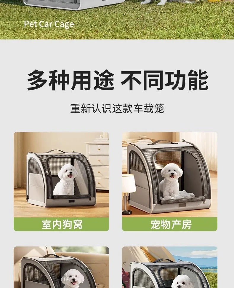 Portable Car Pet Bed Travel Cushion Safe for Vehicles