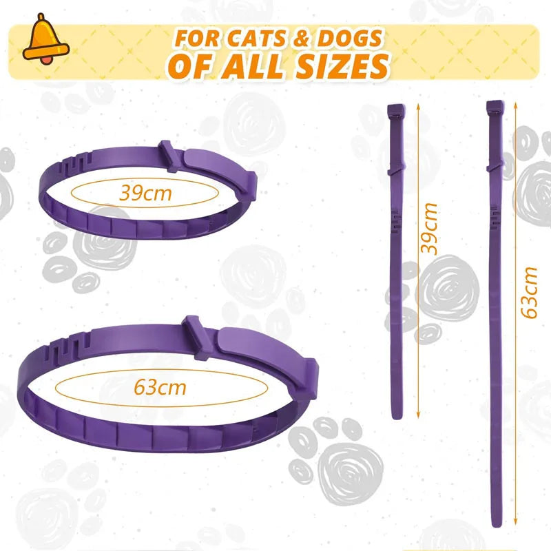 Pet calming collar with pheromone to relieve anxiety, adjustable and comfortable size