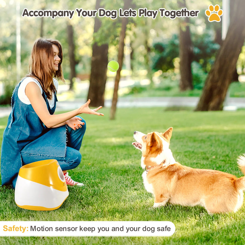 Dog Launcher Automatic Toy Tennis Rechargable