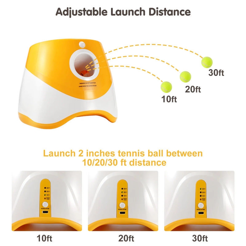 Dog Launcher Automatic Toy Tennis Rechargable