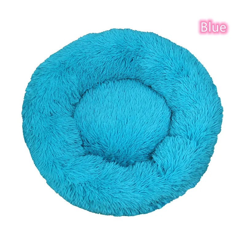 Super Soft Pet Bed Plush Full Size Washable Donut Comfortable Sleeping Artifact