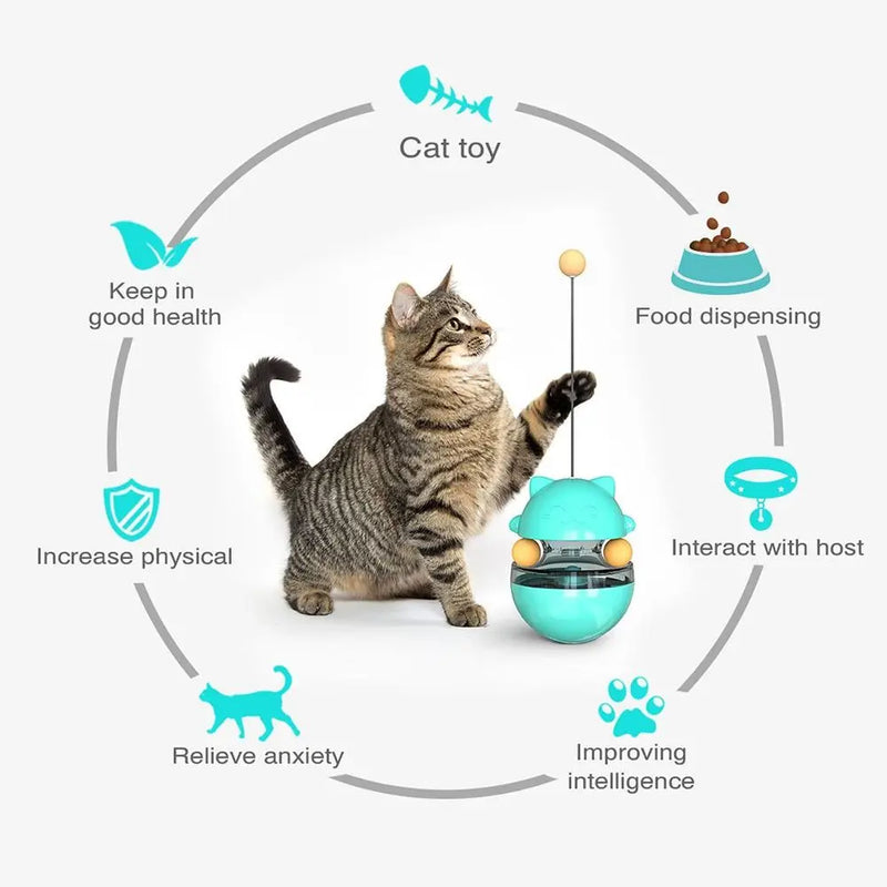 Interactive Cat Turntable Toys Treat