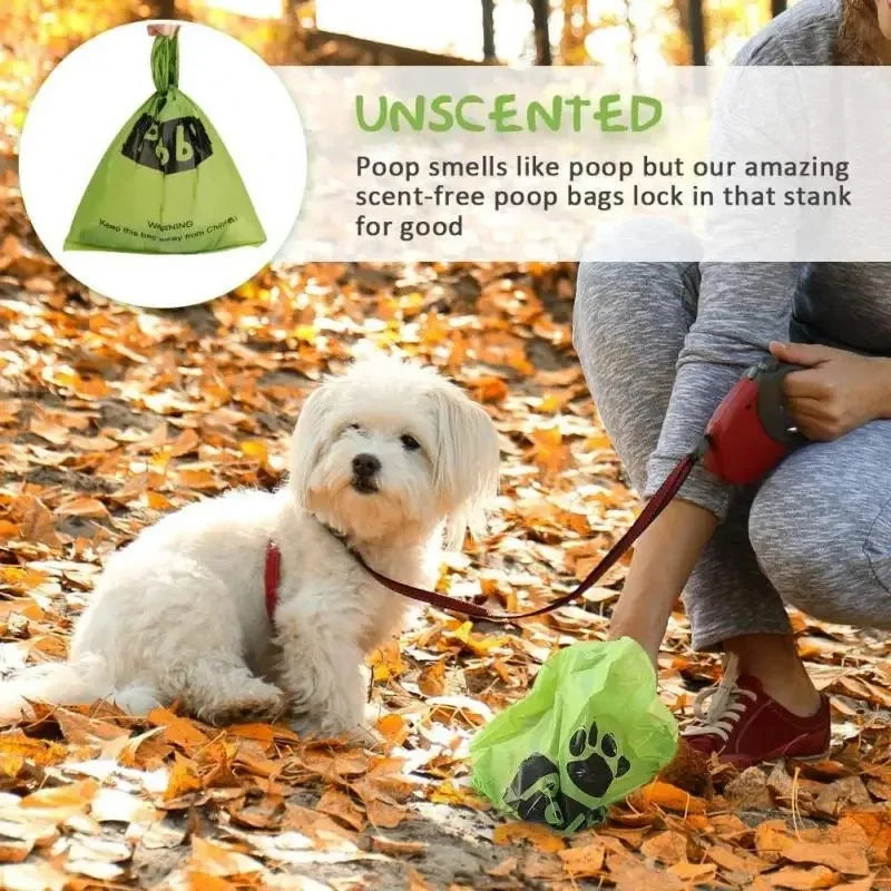 Biodegradable large waste bag for dogs and cats, clean bag dispenser
