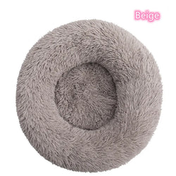 Super Soft Pet Bed Plush Full Size Washable Donut Comfortable Sleeping Artifact