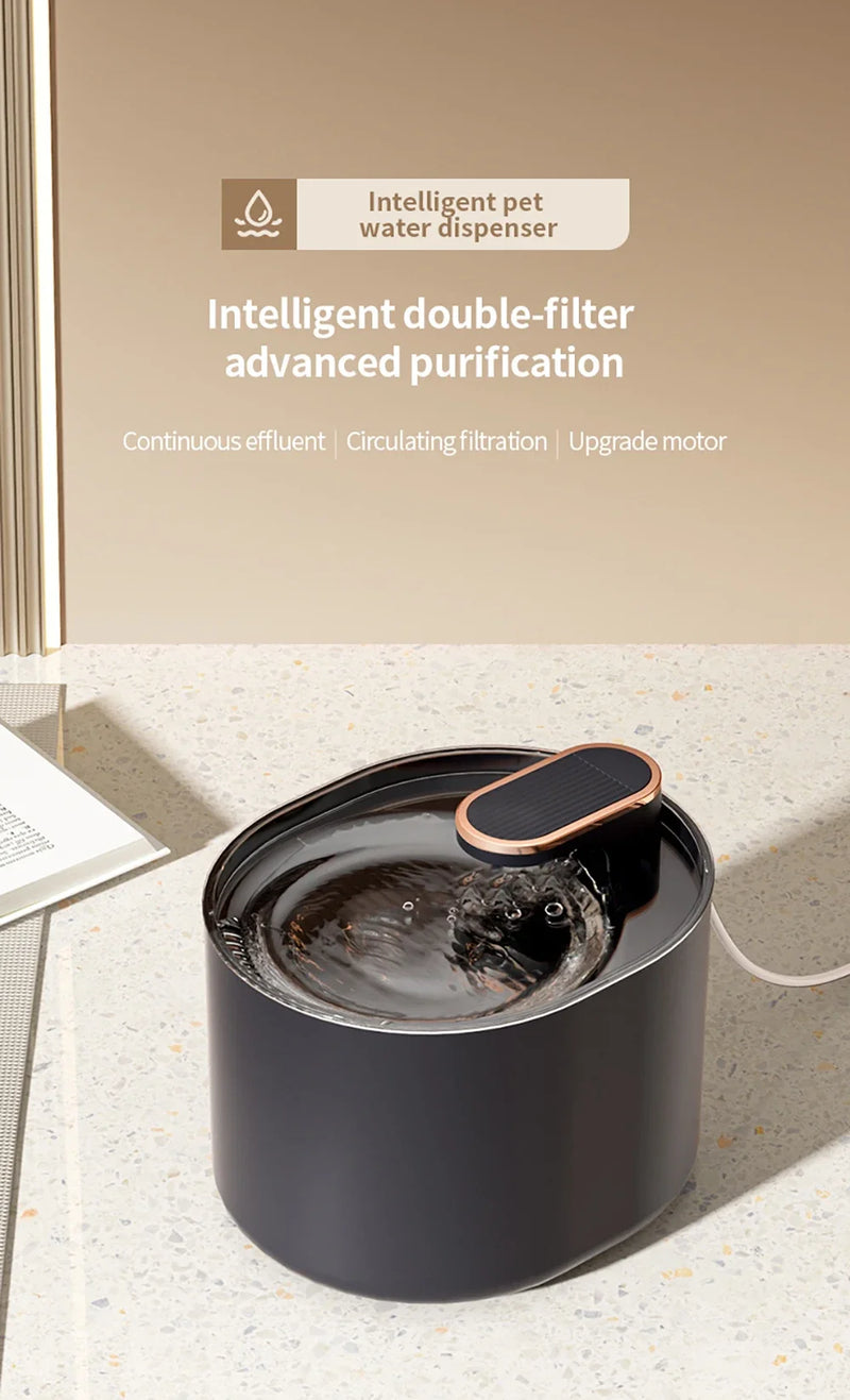 Cat Automatic Water Dispenser with LED Light Ultra Silent