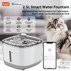 Smart App Pet Water Fountain,Automatic Water Dispenser with Bowl