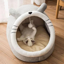 Deep Sleep pet Bed Cartoon Foldable Removable Washable Pet Sleeping Bed