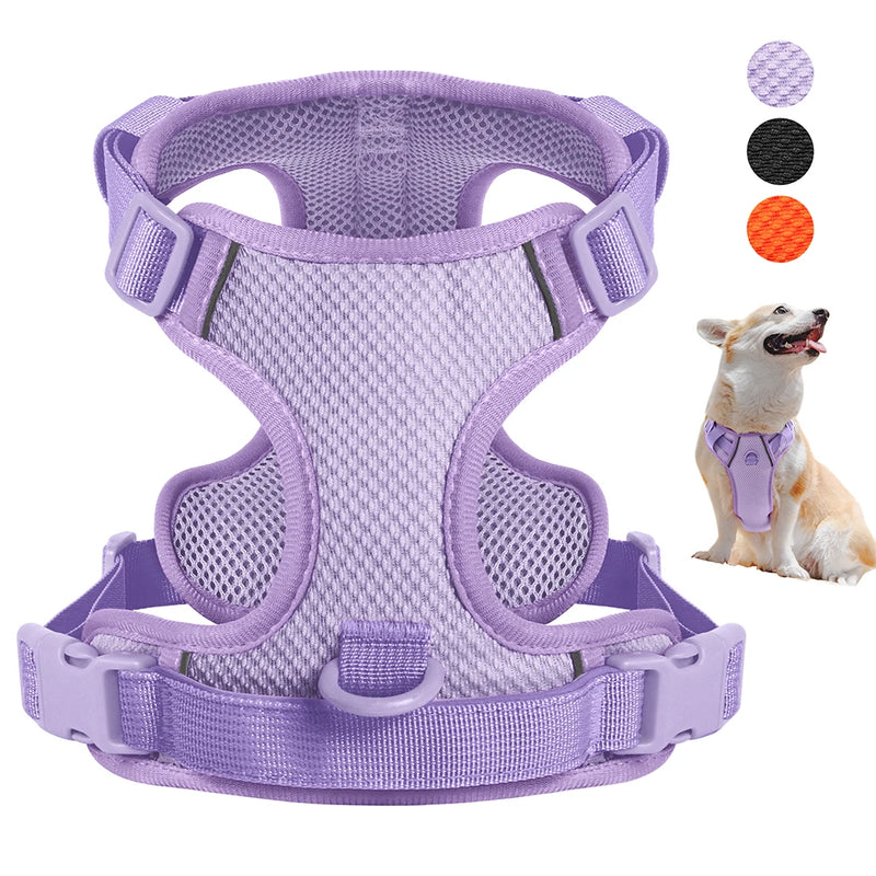 Adjustable Nylon Dog Harnesses With Control Handle