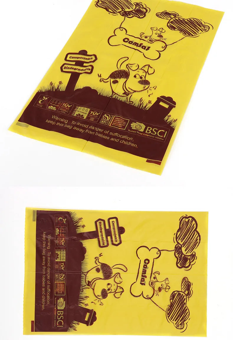 Dog Poop Bags Disposable Biodegradable Environmentally Friendly