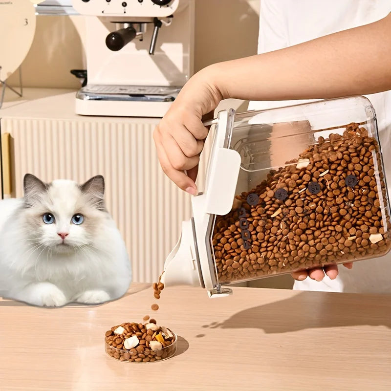 Dry food for Pets moisture-proof food storage buckets and handle design