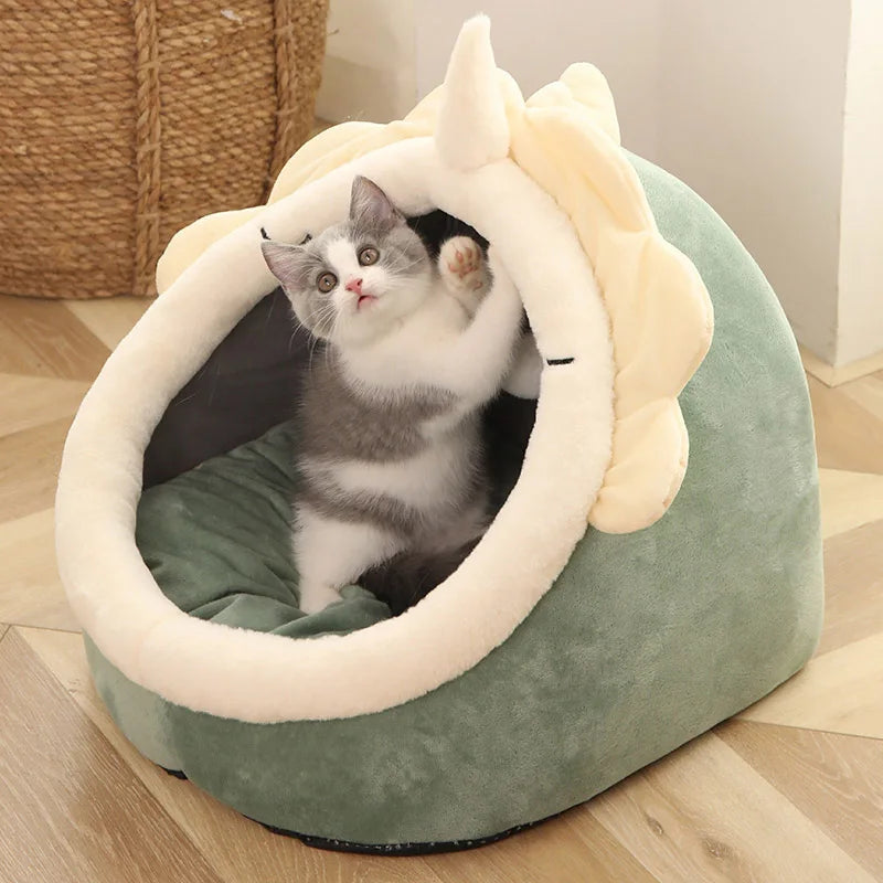 Deep Sleep pet Bed Cartoon Foldable Removable Washable Pet Sleeping Bed