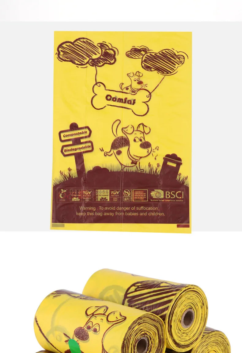 Dog Poop Bags Disposable Biodegradable Environmentally Friendly