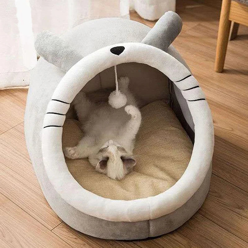 Deep Sleep pet Bed Cartoon Foldable Removable Washable Pet Sleeping Bed