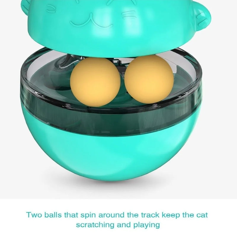 Interactive Cat Turntable Toys Treat
