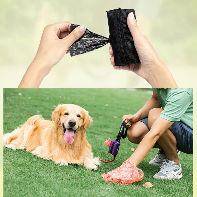 Portable Dog Poop Bag Biodegradable Dispenser Pouch