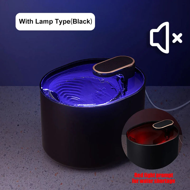 Cat Automatic Water Dispenser with LED Light Ultra Silent