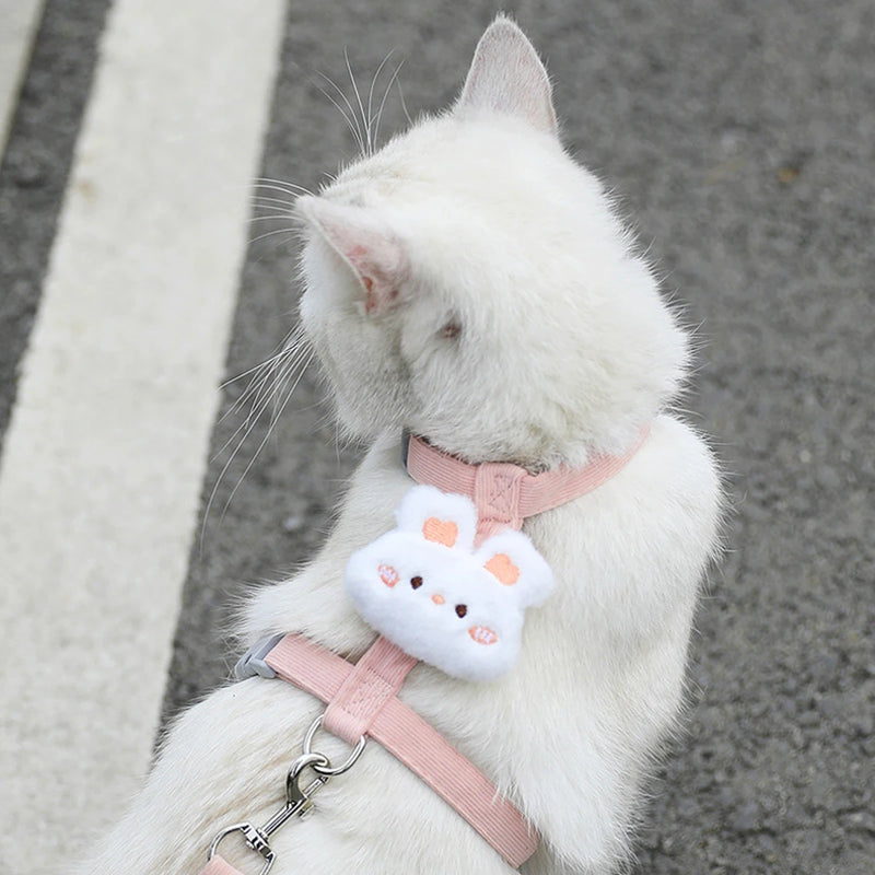 Leash Sets Adjustable Harness Breashable