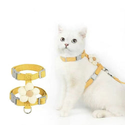 Leash Sets Adjustable Harness Breashable