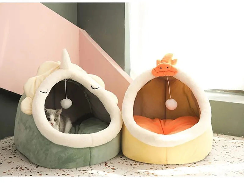 Deep Sleep pet Bed Cartoon Foldable Removable Washable Pet Sleeping Bed