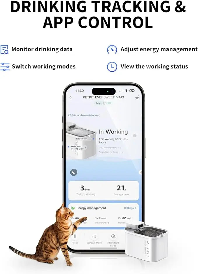 Cordless Automatic Cat Water Dispenser