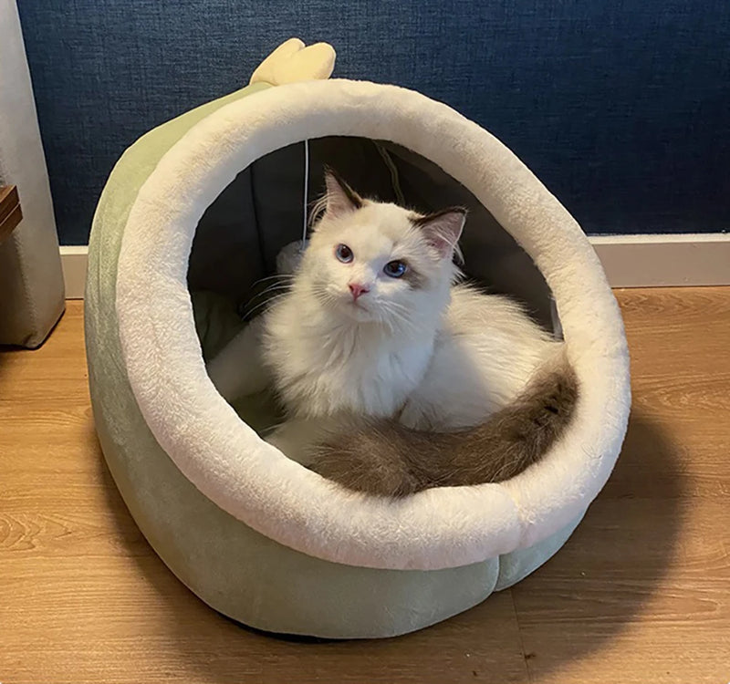 Deep Sleep pet Bed Cartoon Foldable Removable Washable Pet Sleeping Bed