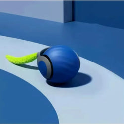 Interactive Ball Toys, Automatic Rolling Ball with Faux Tail,USB Rechargeable