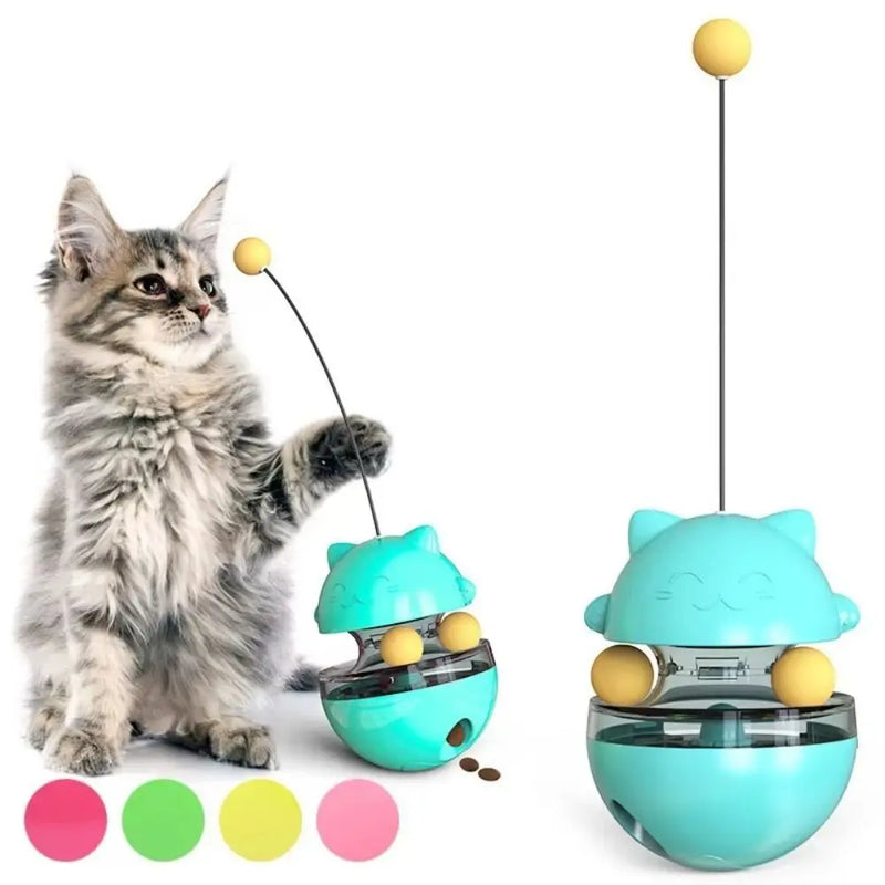 Interactive Cat Turntable Toys Treat