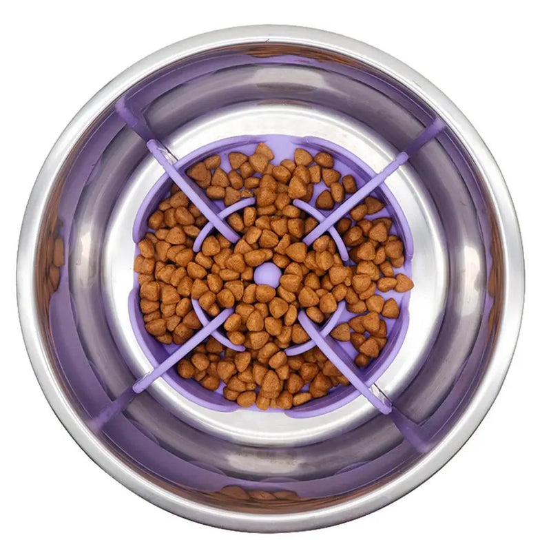 Pets Bowls Silicone Slow Feeder Anti Gulping Healthy Eating